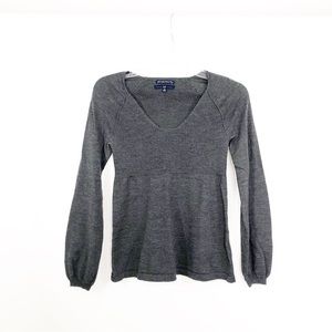 GAP Merino Wool Lightweight Sweater, Size XS, Gray